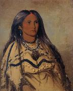 George Catlin Sha-ko-ka,Mint,a Pretty Girl oil